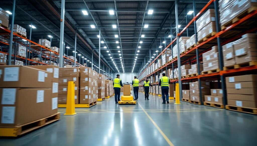 Gestion de la chaîne d’approvisionnement pour la distribution en entrepôt industriel