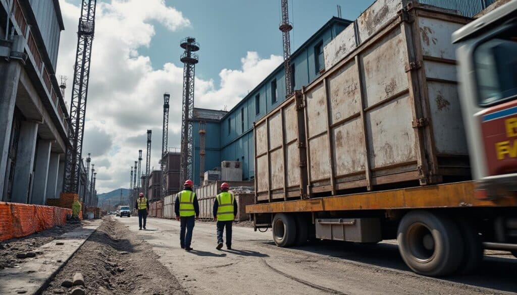 Palonnier pour la gestion du transport de palettes sur les chantiers