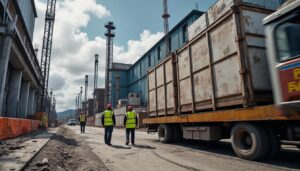 Palonnier pour la gestion du transport de palettes sur les chantiers