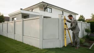 Clôture en béton : avantages, pose et finitions